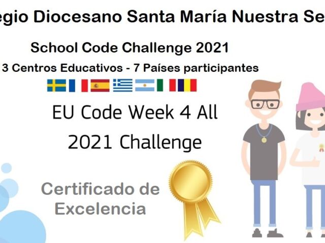 Certificate of Excellence 2021 CodeWeek ES CDSANTAMARIA